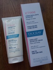 DUCRAY ICTYANE Crème Émolliente Nutritive Hydratant Visage Corp Peau Sèche 200ml