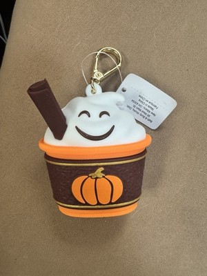 Bath & Body Works Autumn Pumpkin Spice Latte Pocketbac Sanitizer Holder NWT