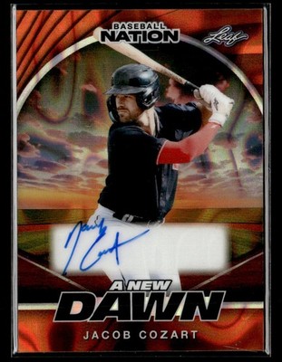 2025 Leaf Baseball Nation #NA-JC2 Jacob Cozart A New Dawn 3/4 Auto Card