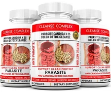 Parasite Killer - ANTIPARASITE COMPLEX - Natural Gut Health Support- 3 Bottle
