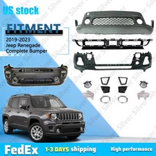 Complete Front Bumper Cover Kit W/Grille Fog ...