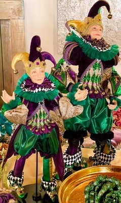 Let the Party Begin! Katherine's Collection Mardi Gras Jester Doll 28''