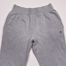 VTG Champion Reverse Weave Joggers Mens Large Gray Fleece Sweatpants Y2K 90s