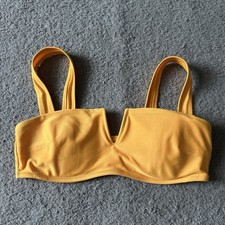 Women  s Aerie Bandeau Bikini Top Size M Yellow