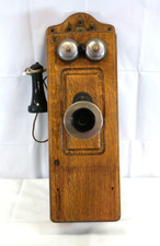 Kellogg Switchboard & Supply Company - Solid Oak Wall Phone