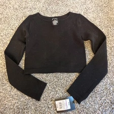 NEW Art Class Thermal Long Sleeve Black Ribbed Shirt Girls Medium 8