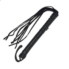 Gothic Leather Cosplay CAT O'NINE TAIL WHIP Halloween Costume Prop Fetish Weapon