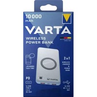 Varta Wireless Power Bank 10000Mah 20W SchnellladegeräT Weiß