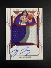 2024 Panini National Treasures  Colby Jones #104 20/75 Rookie Patch Auto