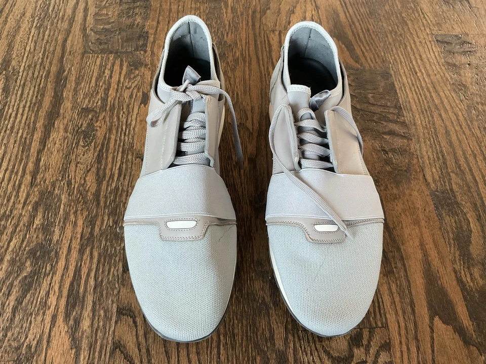 Balenciaga Race Runners Gray Red Sneakers Men EU 46 - Image 2 of 4