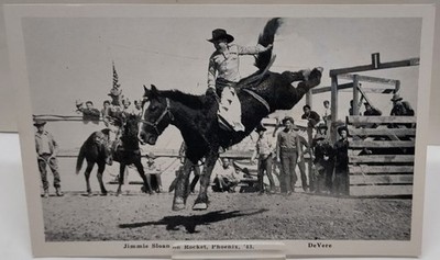 Jimmie Sloan on Rocket, Phoenix, '43 - DeVere - POST CARD - listing #8534