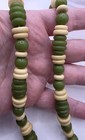 Retro 1960s Green And Yellow 7 Inch Necklace — photo 4