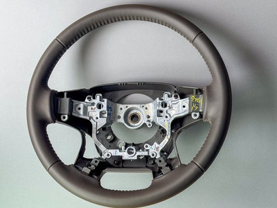 Land Cruiser Prado 150 Leather Steering Wheel Beige Interior OEM Japan