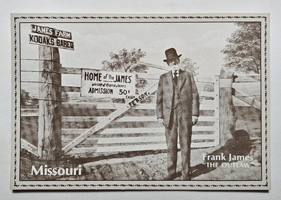 Frank James Reproduction Postcard