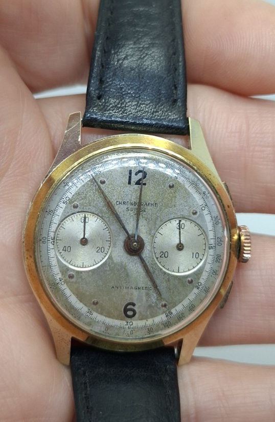 CHRONOGRAPH SUISSE LANDERON 48 OROLOGIO UOMO VINTAGE WATCH MONTRE UHR RELOJ