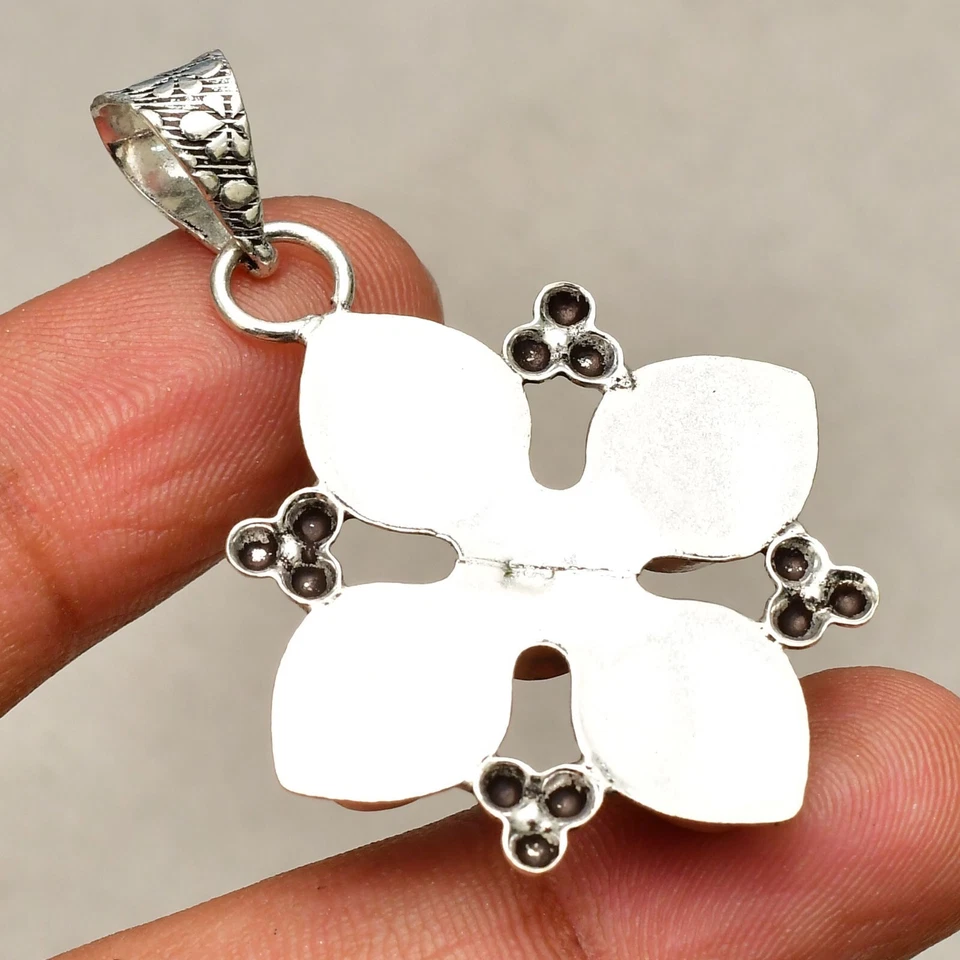 Ciondolo gioiello in argento sterling 925 fatto a mano con pietra preziosa... - Immagine 4 di 4