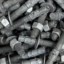 3-3/4'' L X 1/2'' Di Galvanized Concrete Wedge Anchor Bolts Nuts & Washer