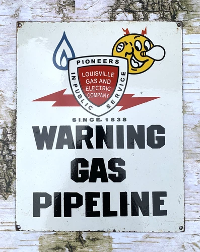 VINTAGE 15x12" REDDY KILOWAT ELECTRIC SERVICE MAN GAS PORCELAIN GASOLINE SIGN