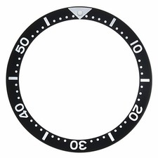BEZEL INSERT FOR SEIKO WATCH 6309-7040-7049 SUWA TURTLE 6309A AUTAMATIC BLACK