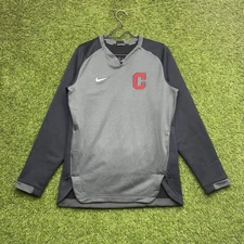 Cleveland Indians Nike Shirt Mens Small Therma Fit Heavy Long Sleeve Sportswear