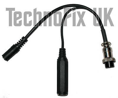 Cable for PC headsets jack, pin round for Yaesu FT-290R FT