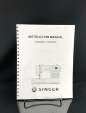 Máquina de coser Singer HD 6600c 6605C guía del usuario instrucciones copia impresa
