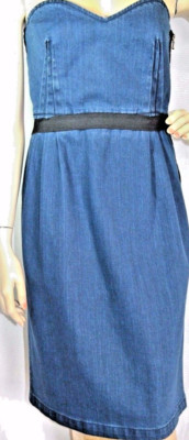 Lanvin Paris jeans dress size 42/L new  490 new tags jeans dress robe new new