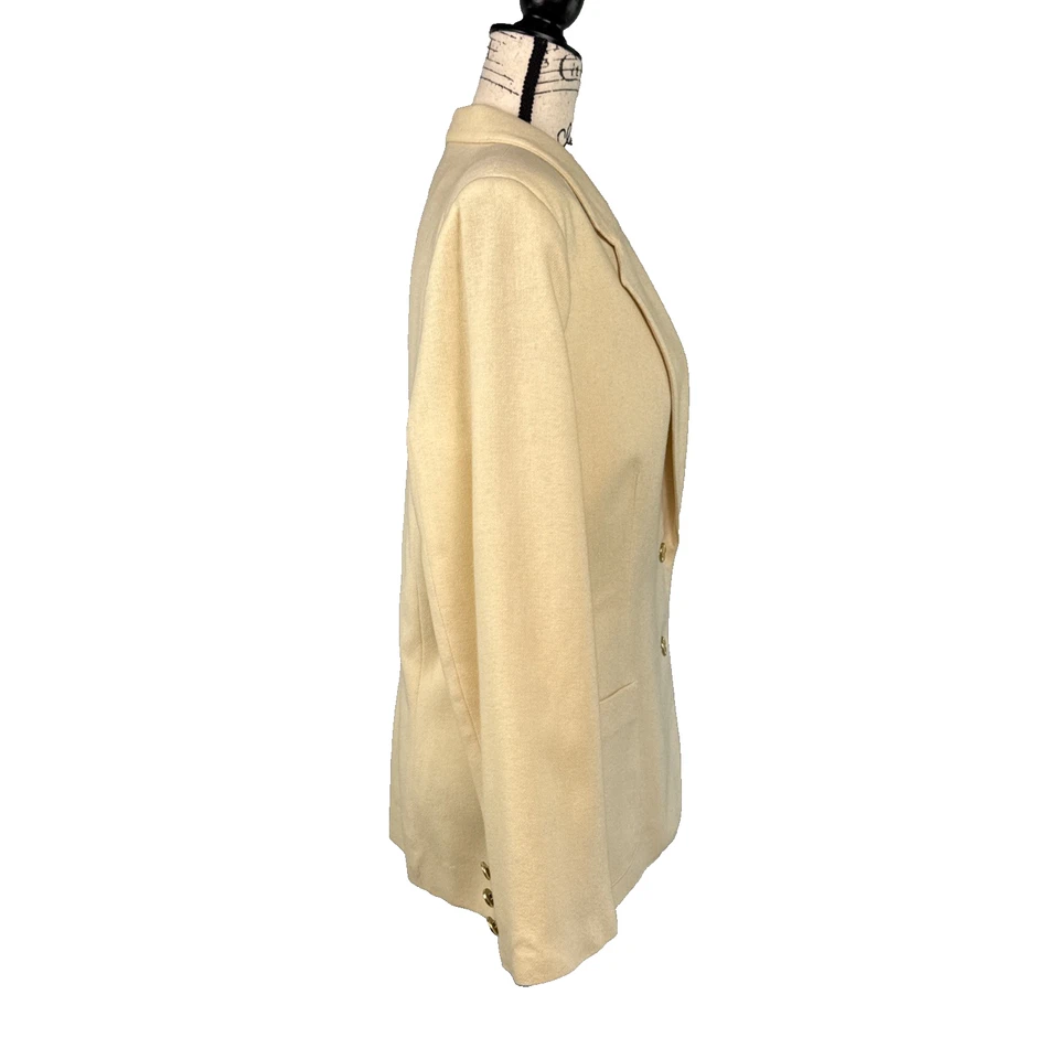 Blazer para mujer Haberdashery Collection By Personal lana amarillo mantequilla talla 16 preparación Foto 2 de 4