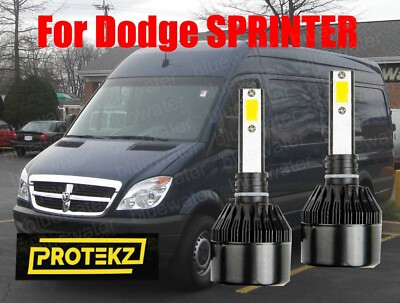 LED SPRINTER 2003-2009 Headlight Kit H7 6000K White CREE Bulbs Low Beam