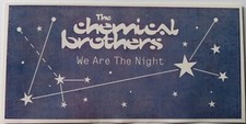 9.5cm By 4.5cm THE CHEMICAL BROTHERS "We Are The Night" Promotional Sticker MINT