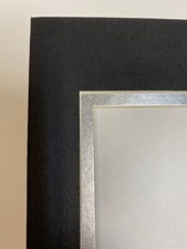 PhotoMat for 45 Vinyl Record and Cover Juke Box 11x14 Black with silver SET OF 3