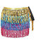 thumbnail 25  - Festival Wrap Skirt Belly Dance Costume Top Sequins Tassel Fringe Hip Scarf Belt