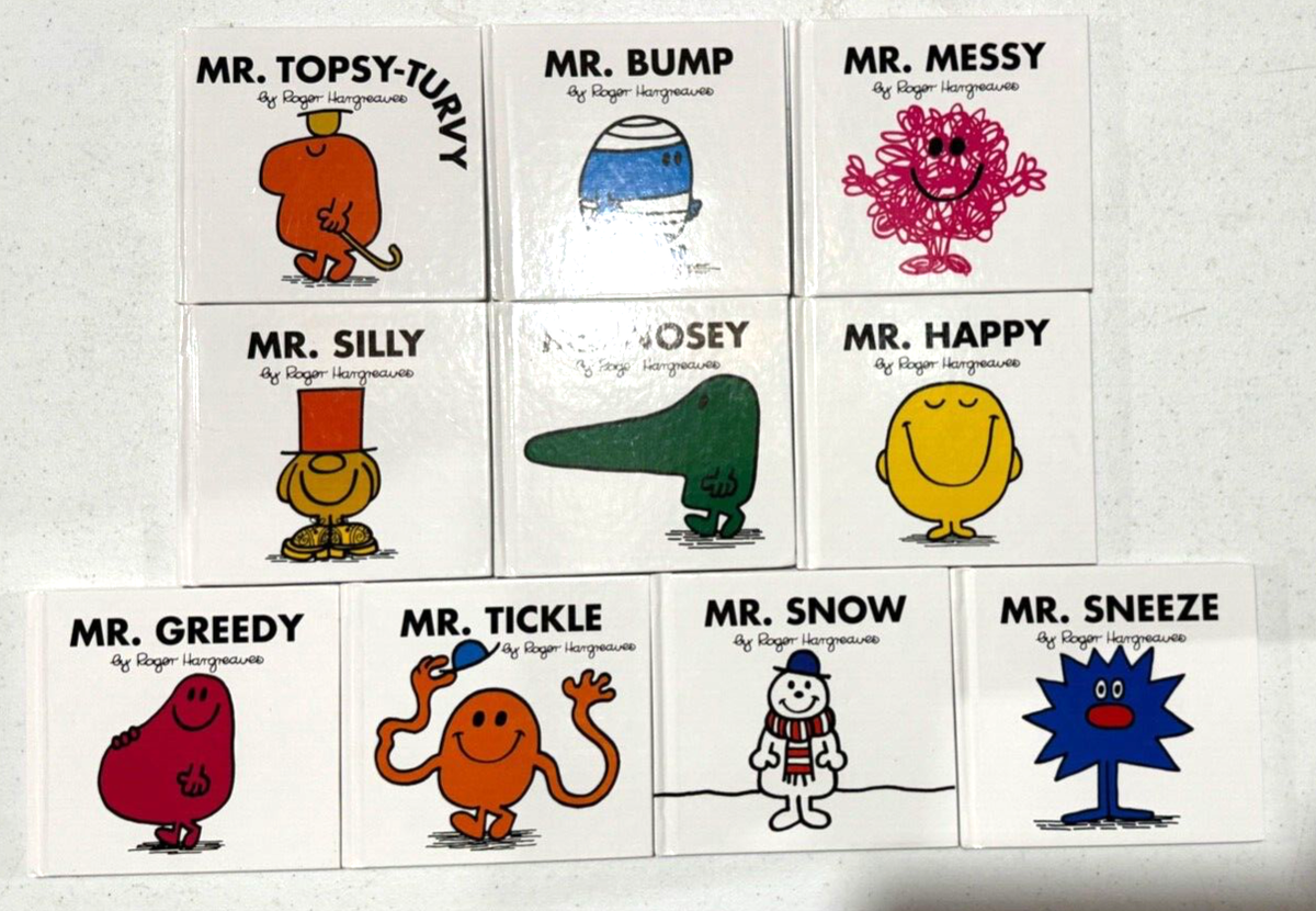 Vintage MR. MEN 40th Anniversary Box Set Roger Hargreaves 10 books