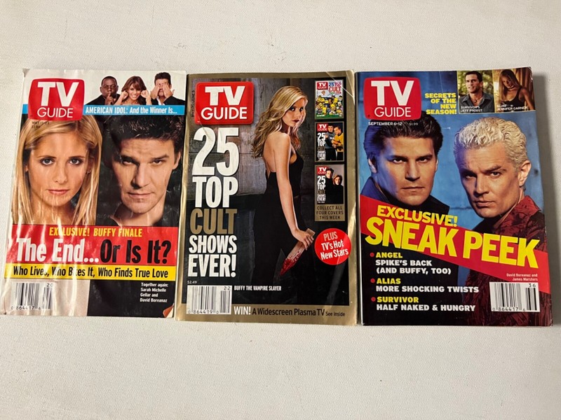 Lot of 3 TV Guides Buffy Vampire Slayer Angel  2003-4