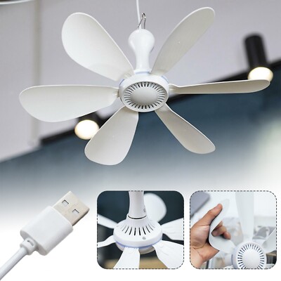 Portable Mini USB Ceiling Fan Air Cooler Hanging Fans For Dorm