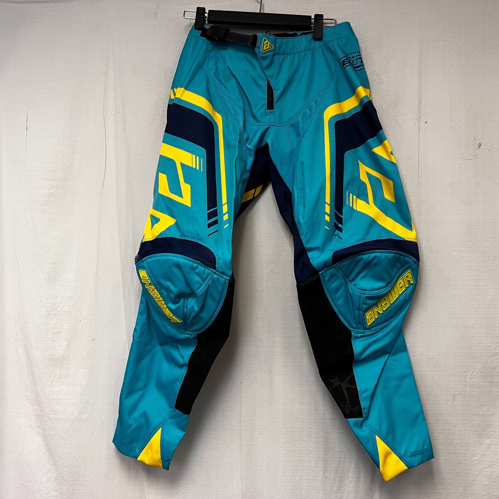 Answer Racing ANSR Elite Motocross Gear Set Navy/Yellow Mens 34/Large SAMPLE