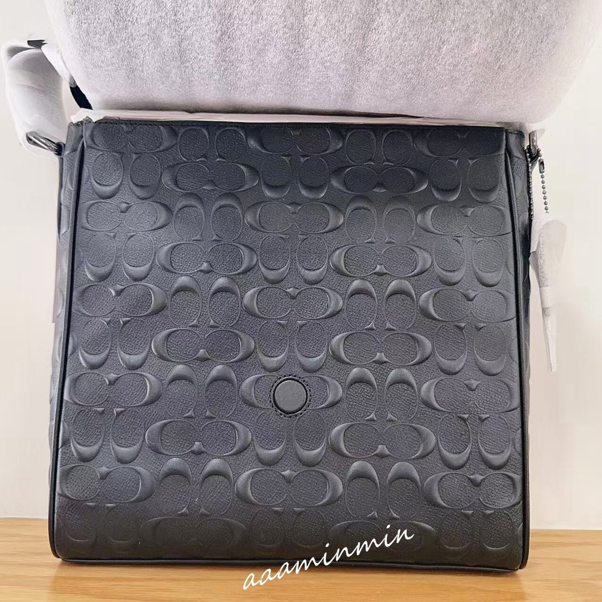 極美品✨COACH ショルダーバッグ ヒューストン シグネチャー メッセンジャー LBCC4009QBBKy.jpg