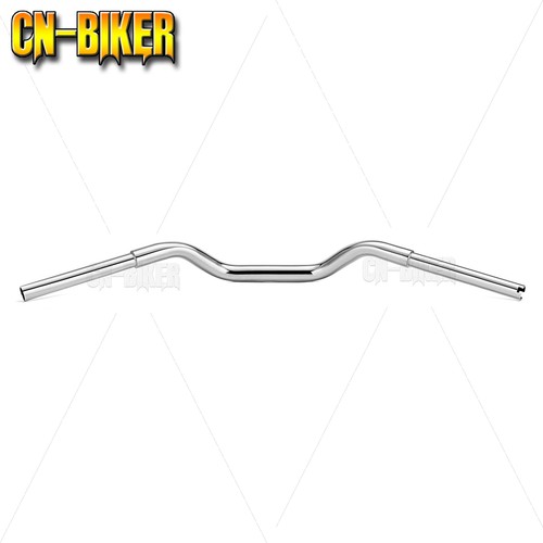 Chrome / Gloss Black 3.75" Rise 1.25" Drag Bar Handlebar For Harley Davidson - Picture 3 of 11