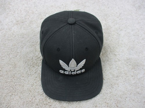 Adidas Hat Cap Snap Back Gray White Trefoil Logo Baseball Kids Boys Youth - Picture 3 of 14
