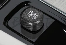 Fit For Volvo XC90 2016-2023 Dry Carbon Fiber One-Button Start Switch Cover Trim