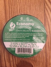 2 Rolls Duck Auto Electrical Tape New 3/4 in. X 60 ft