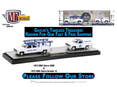  M2 Auto Haulers R66 Pan Am 1973 GMC Sierra 3500 & 1975 GMC Sierra Grande C30