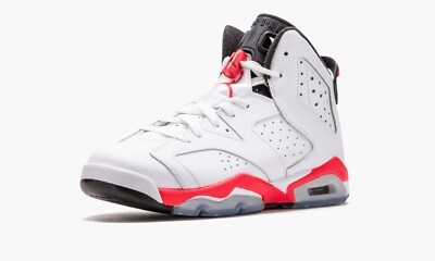 Jordan 6 Retro Infrared White (2014) (GS) Size 7Y 384665-123 WHITE