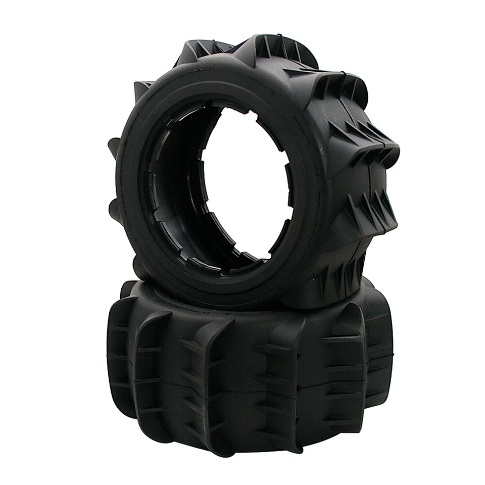 2Pc Sand Wheel Tire Bigger 190x90mm For 1/5 RC HPI RV Baja 5B 5T 5SC KM Losi FG - Image 3 of 4