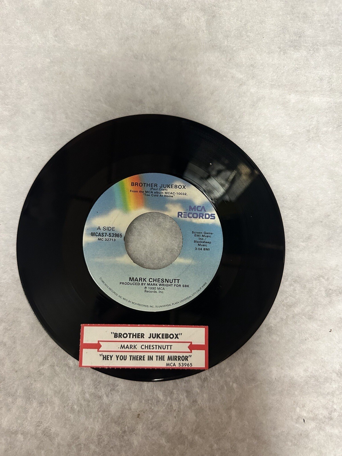 Mark Chestnutt “brother Jukebox / Hey You There In The Mirror” Single 7