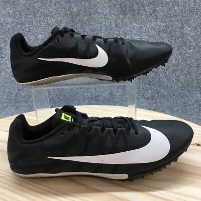 Nike Shoes Mens 10.5 Zoom Rival S 9 Track Spikes Sneakers 907564-017 Black White