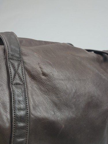 Canyon Outback Brown Leather 24" Duffel Bag Designed For FOOD CITY - Picture 15 of 24