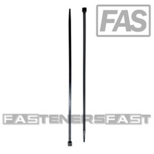  1000 8" Cable Ties .141 Width High UV Resistant Zip Ties 40 Tensile Black