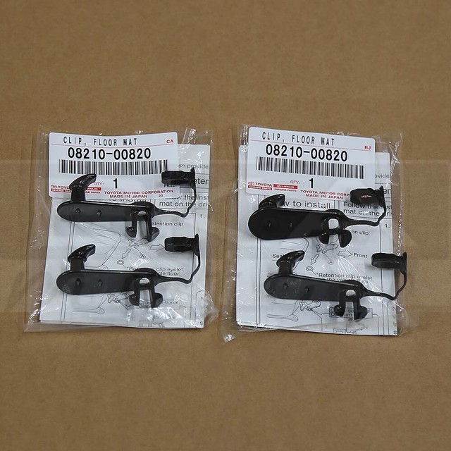 Genuine Toyota Floor Mat Clips Retention Hold Down Clip Holders OEM