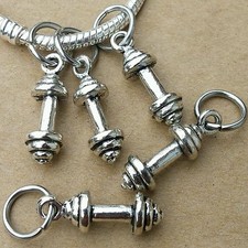 Lote de 5 piezas de colgantes con mancuernas colgantes europeos para entrenamiento gimnasio fitness